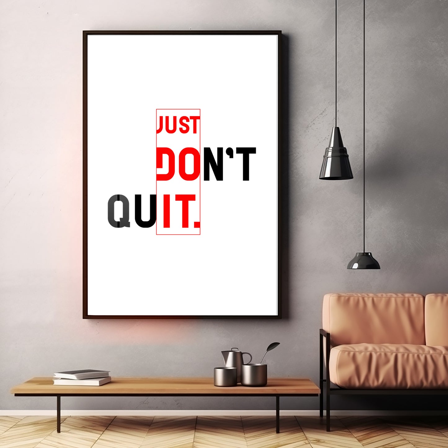 Just Do It Premium Acrylic Vertical Wall Art