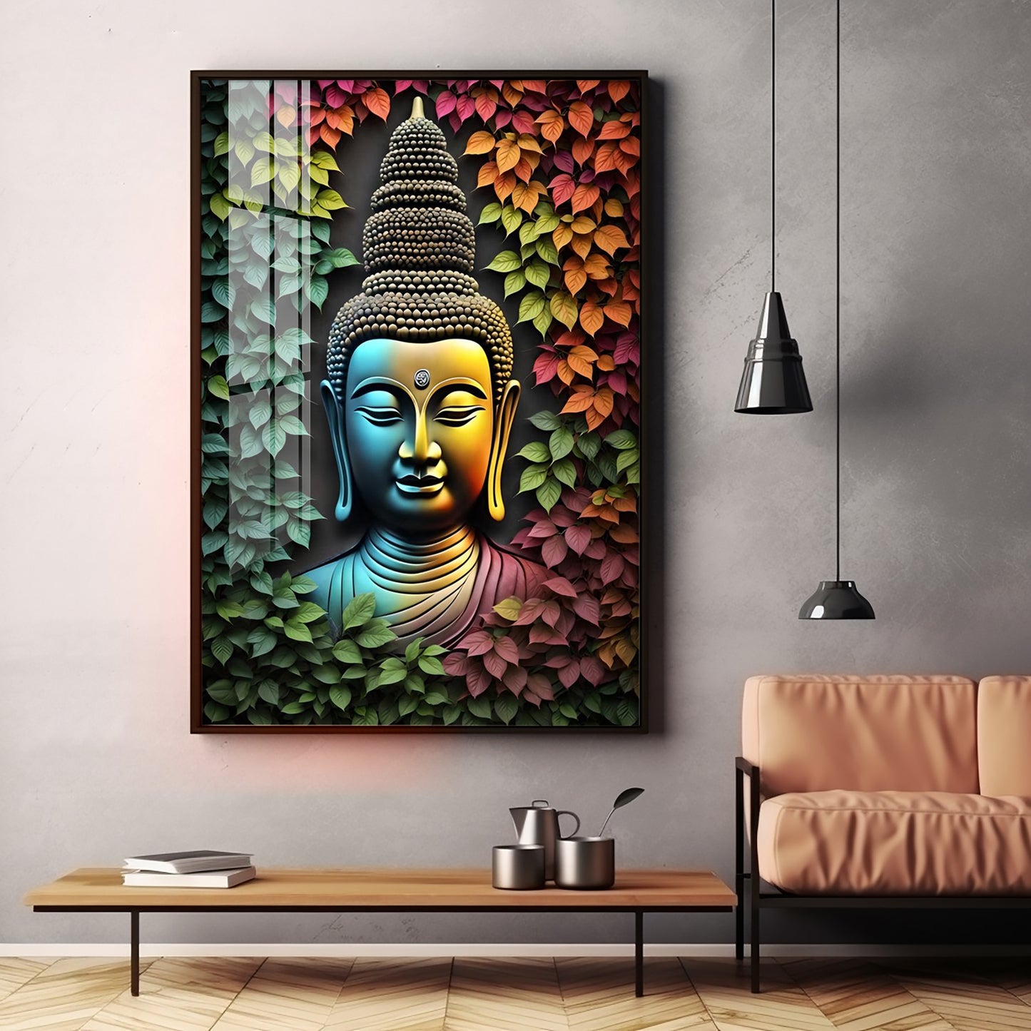 Beautiful Buddha Premium Acrylic Vertical Wall Art