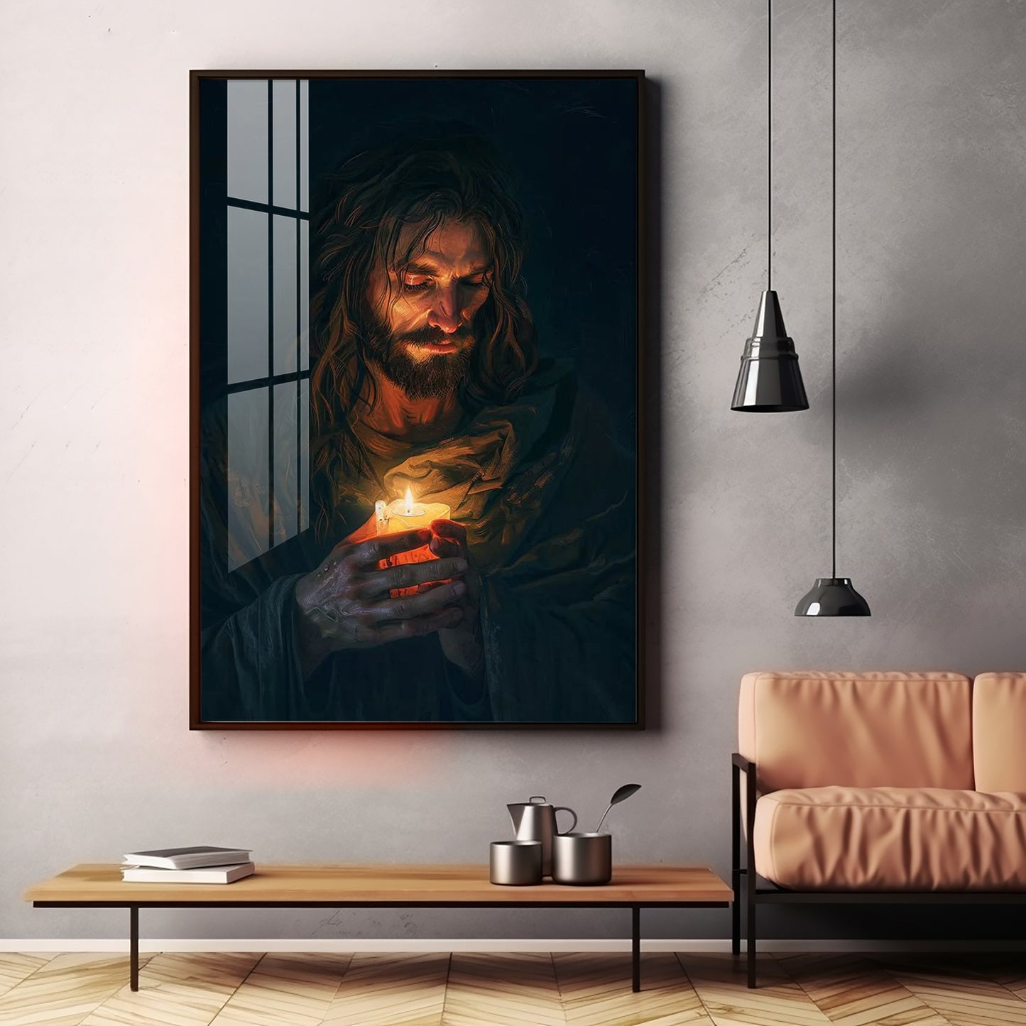 Jesus Christ Faithful Inspiration Premium Acrylic Wall Art