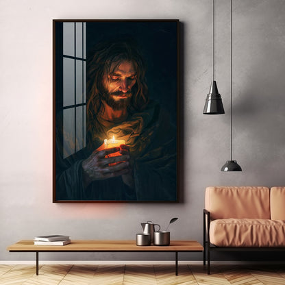 Jesus Christ Faithful Inspiration Premium Acrylic Wall Art