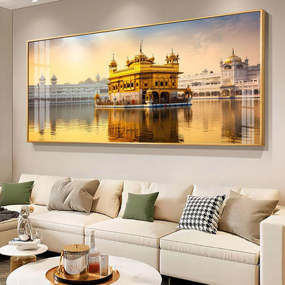 Golden Glory Premium Acrylic Horizontal Wall Art