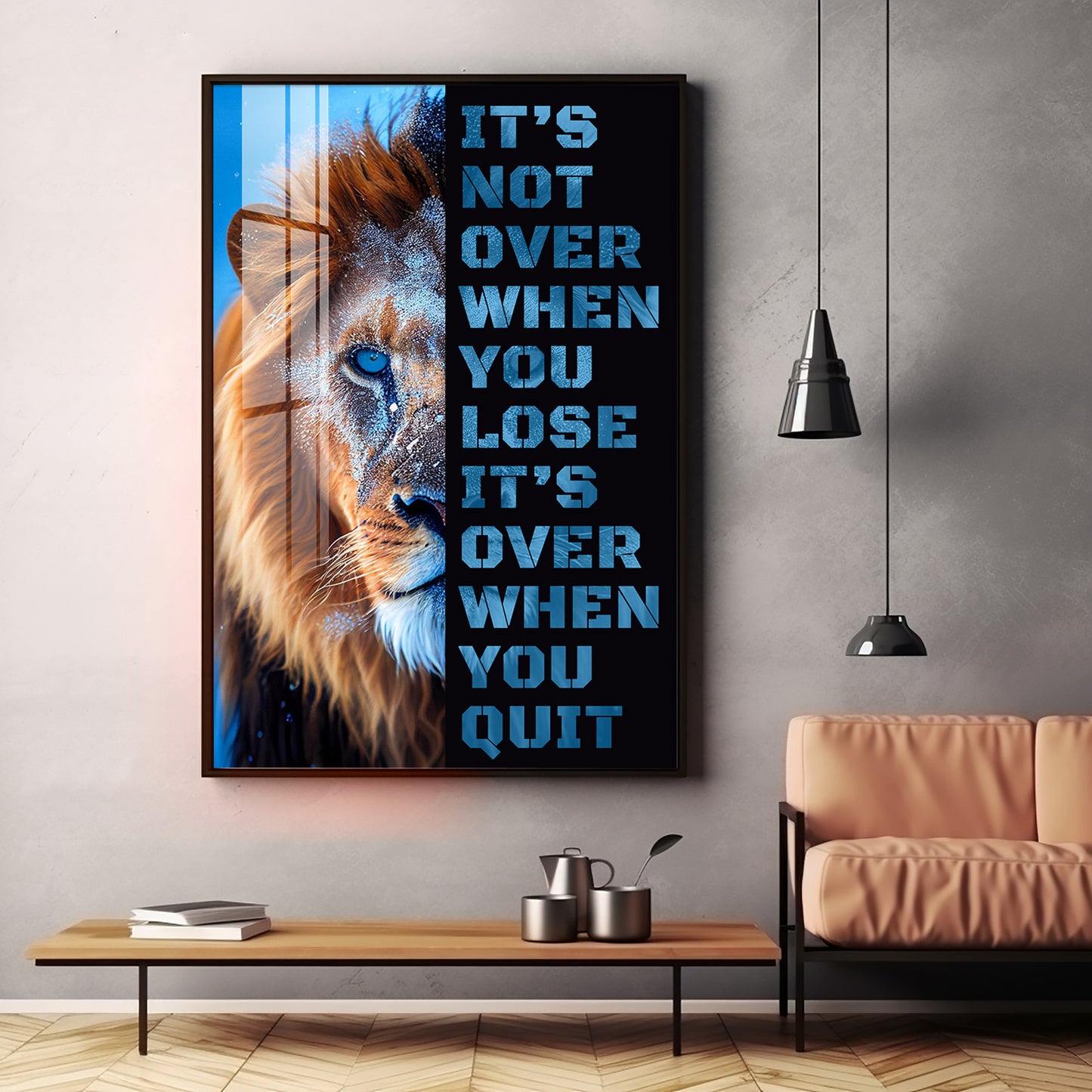 It's Not Over When You Lose Premium Acrylic Vertical Wall Art