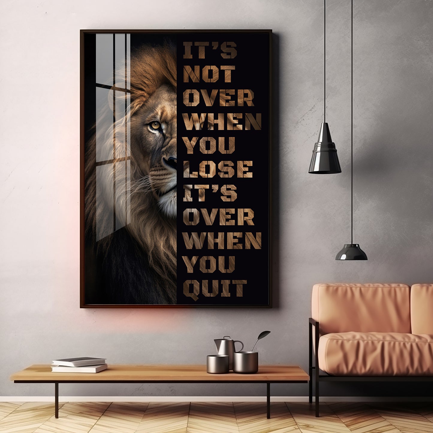 It's Not Over When You Lose Premium Acrylic Vertical Wall Art