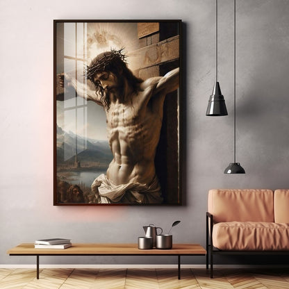 Divine Sacrifice Of Jesus Premium Acrylic Wall Art