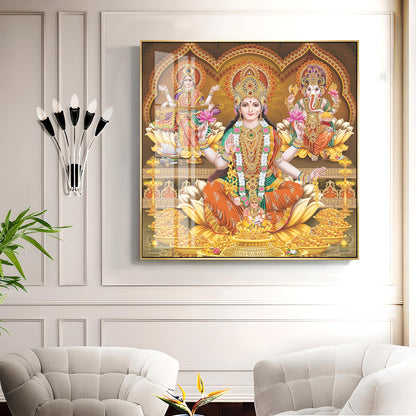 Spritual Deities Blessings Premium Acrylic Square Wall Art