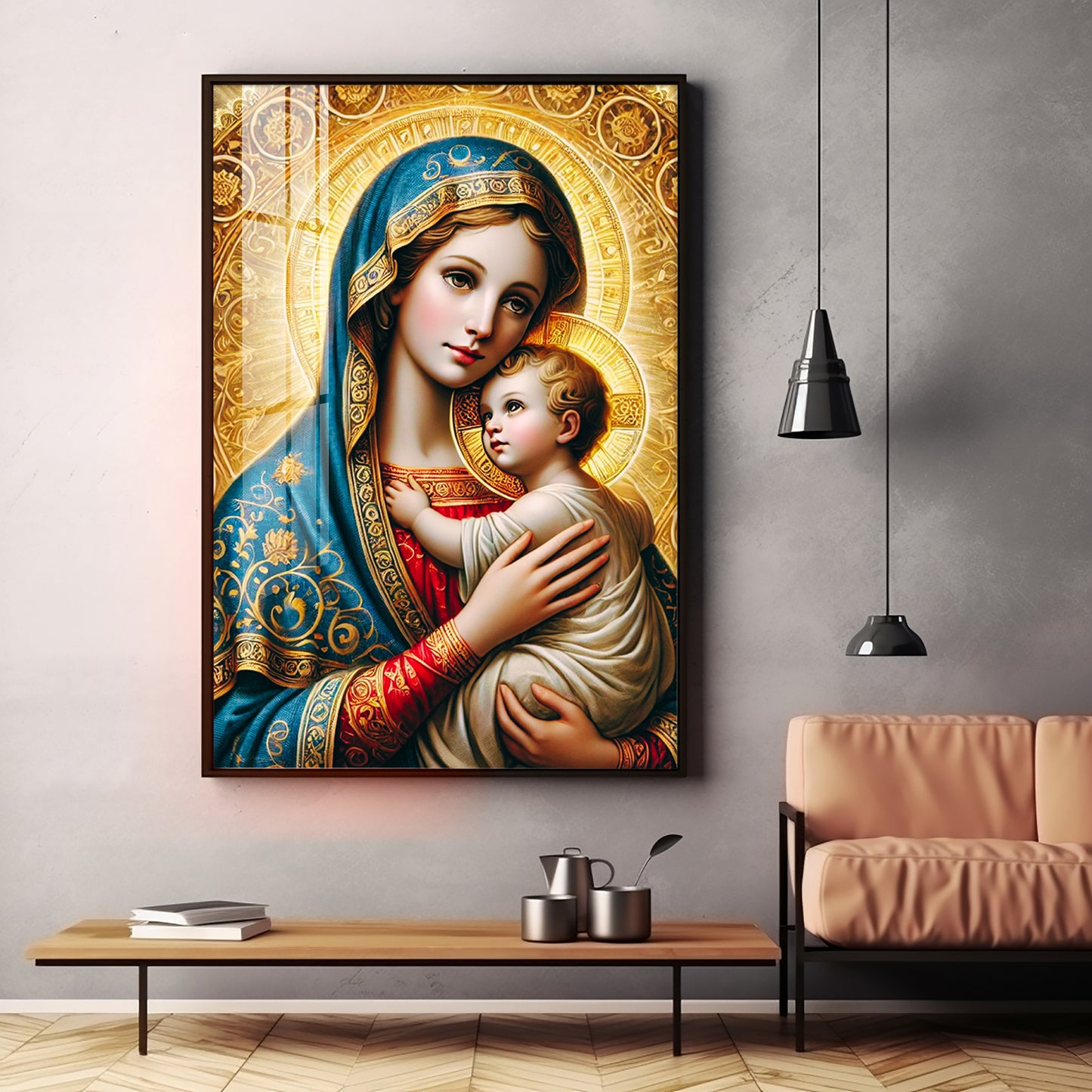 Celestial Grace Premium Acrylic Vertical Wall Art