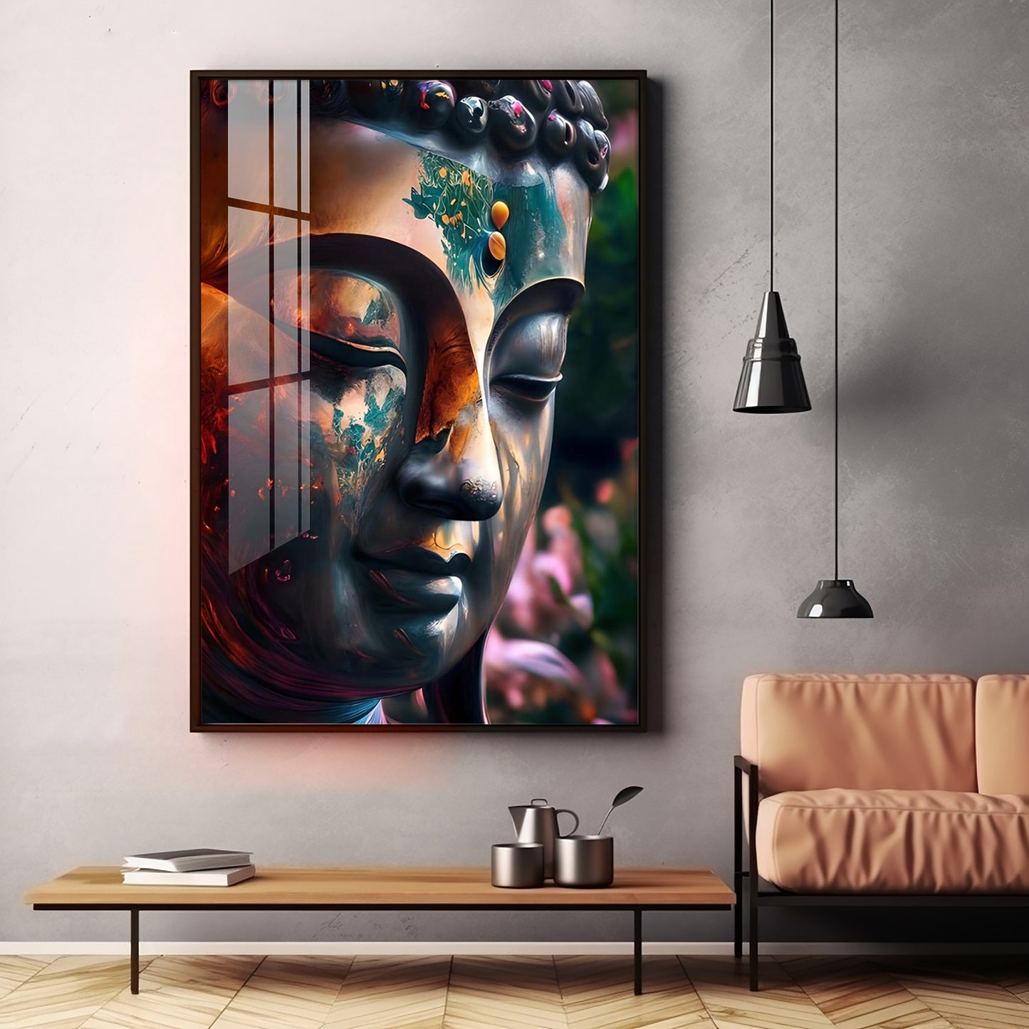 Buddha Premium Acrylic Vertical Wall Art