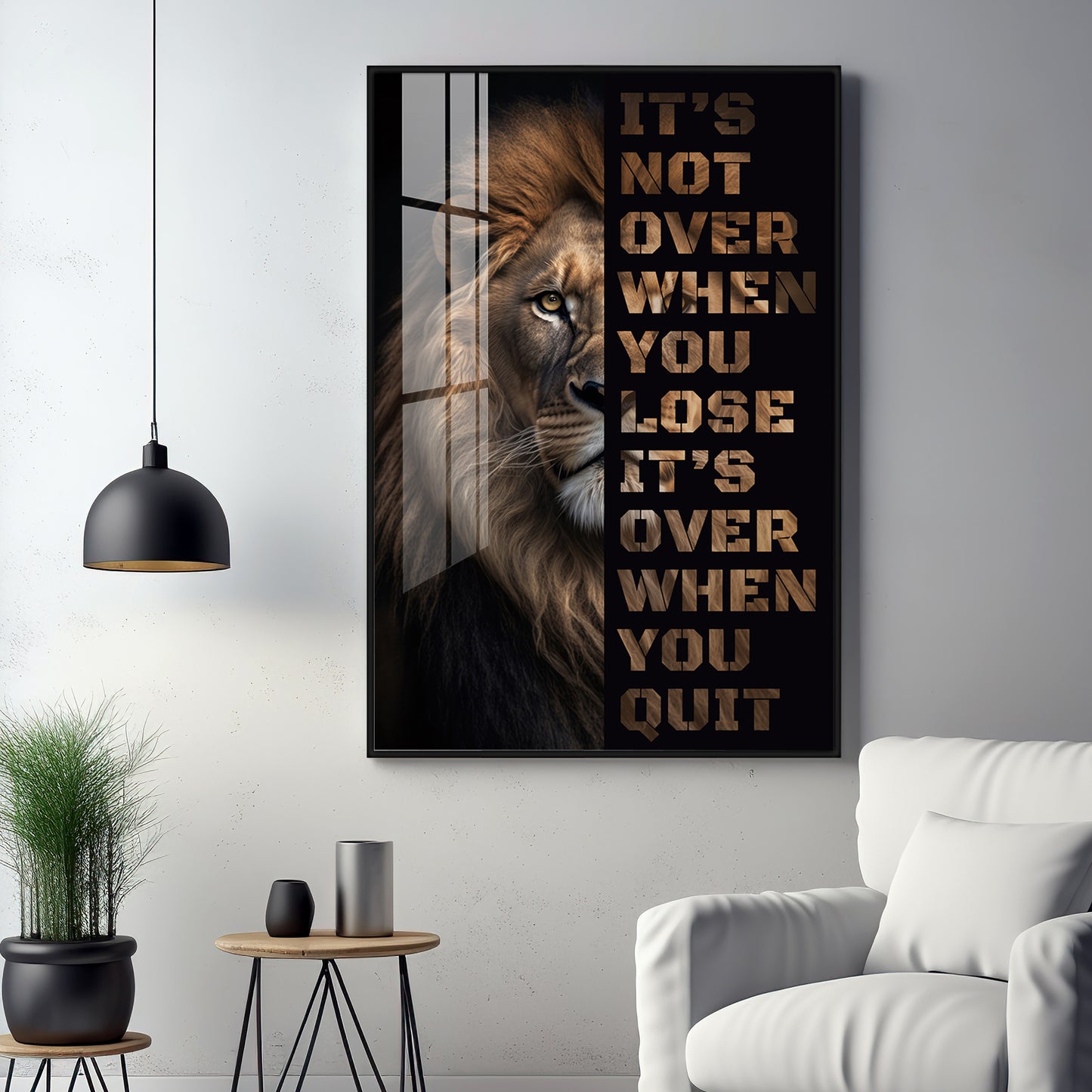 It's Not Over When You Lose Premium Acrylic Vertical Wall Art