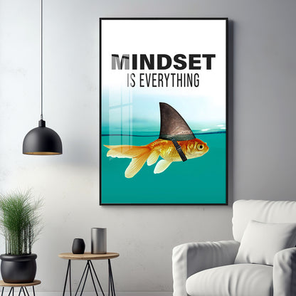 Mindset Is Everything Premium Acrylic Vertical Wall Art