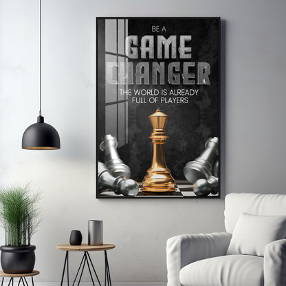 Game Changer Premium Acrylic Vertical Wall Art