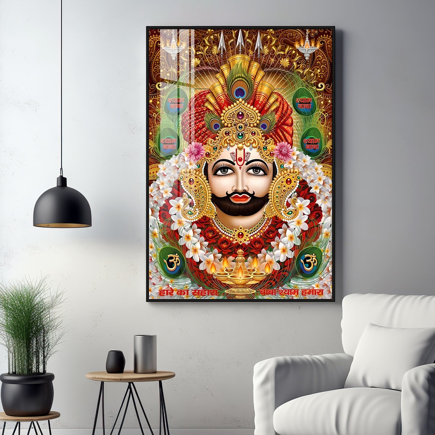 Baba Shyam Humara Premium Acrylic Vertical Wall Art