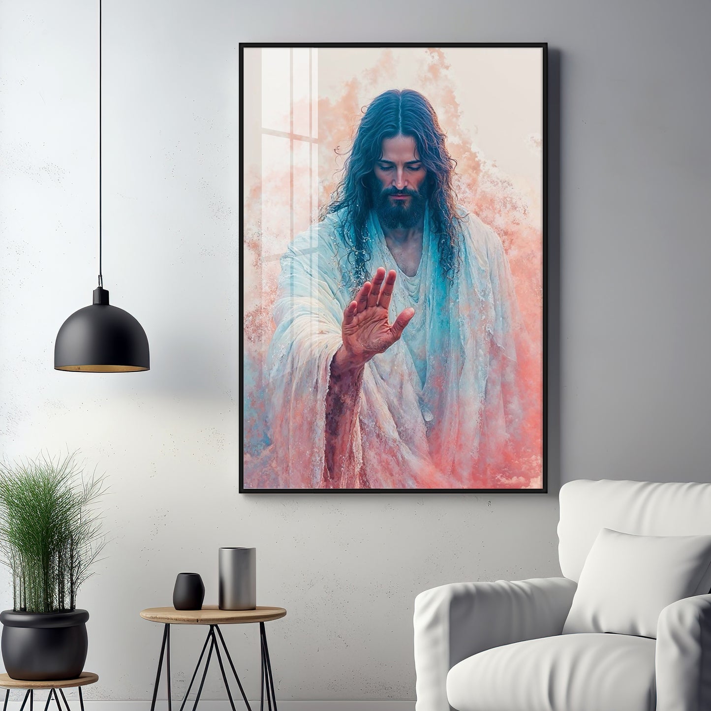 Jesus Christ Blessing Hand Premium Acrylic Wall Art