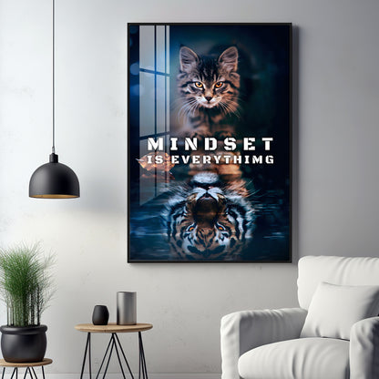 Mindset Is Everything Premium Acrylic Vertical Wall Art