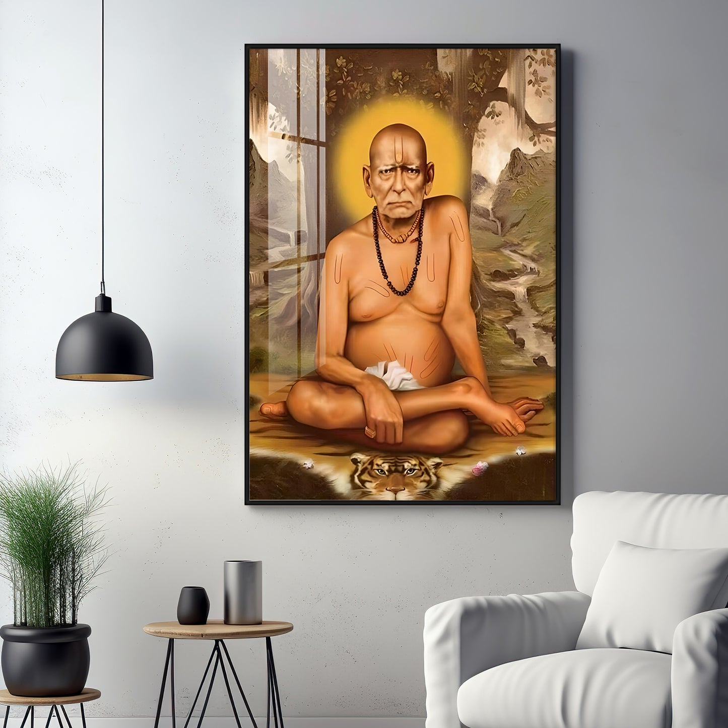 Elderly Shri Swami Samartha Premium Vertical Acrylic Wall Art