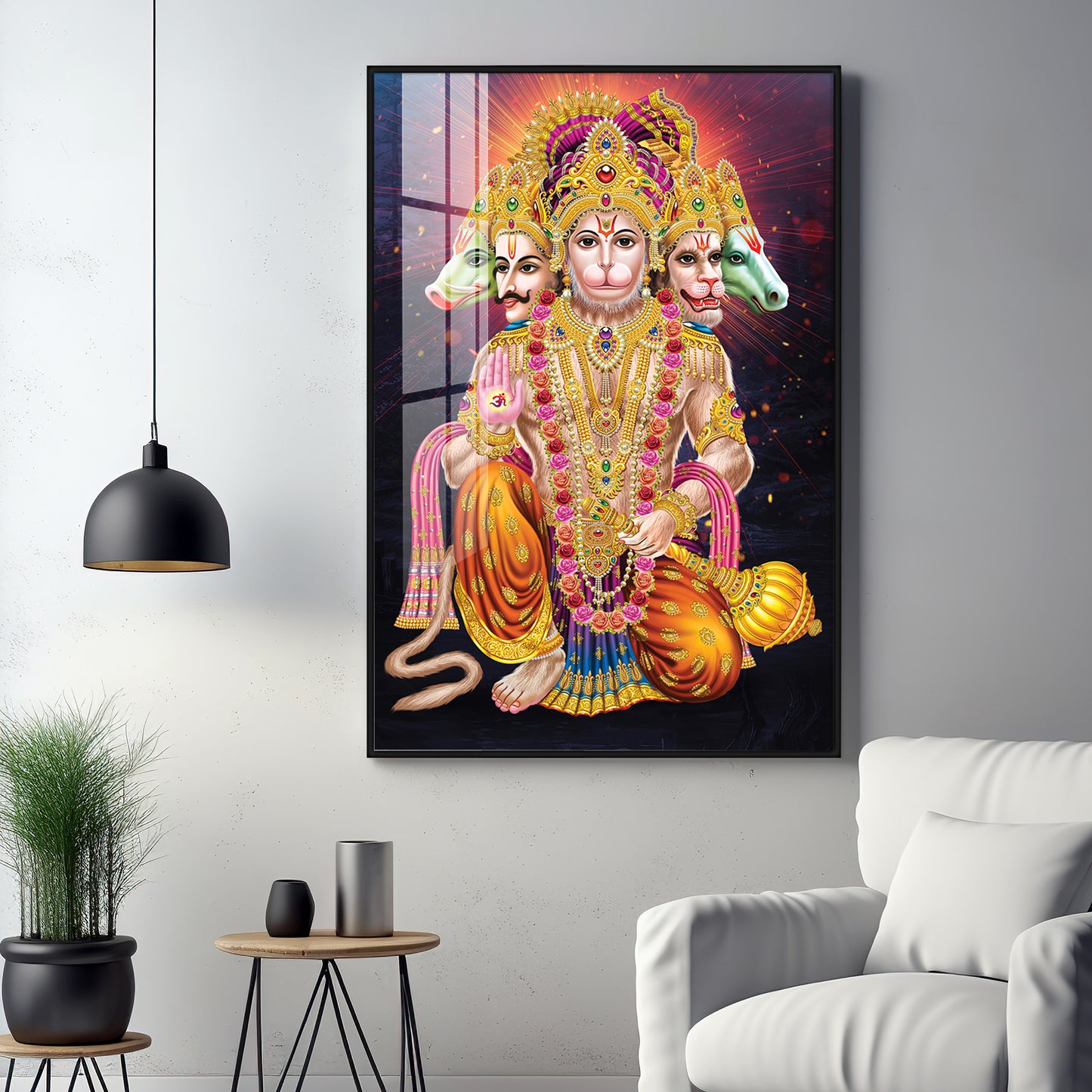 Hanuman's Valo Premium Vertical Acrylic Wall Art