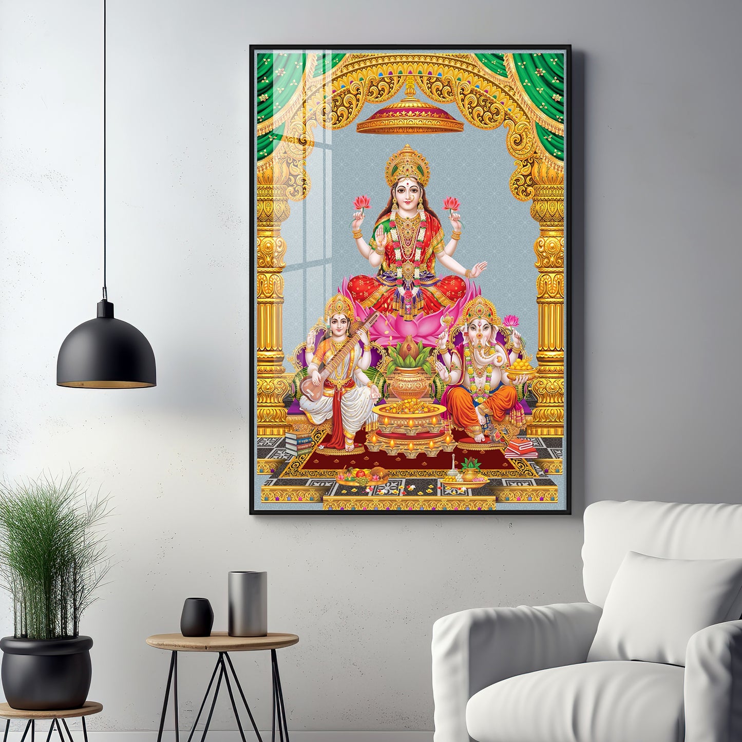 Sacred God And Goddess Premium Acrylic Vertical Wall Art