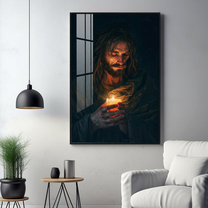 Jesus Christ Faithful Inspiration Premium Acrylic Wall Art