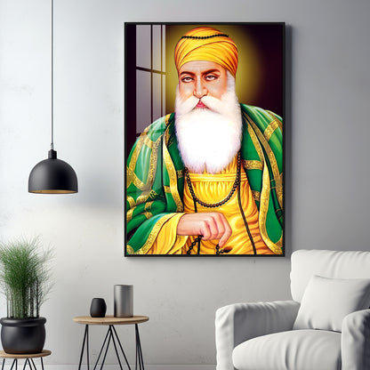 Guru Nanak Ji Premium Vertical Acrylic Wall Art