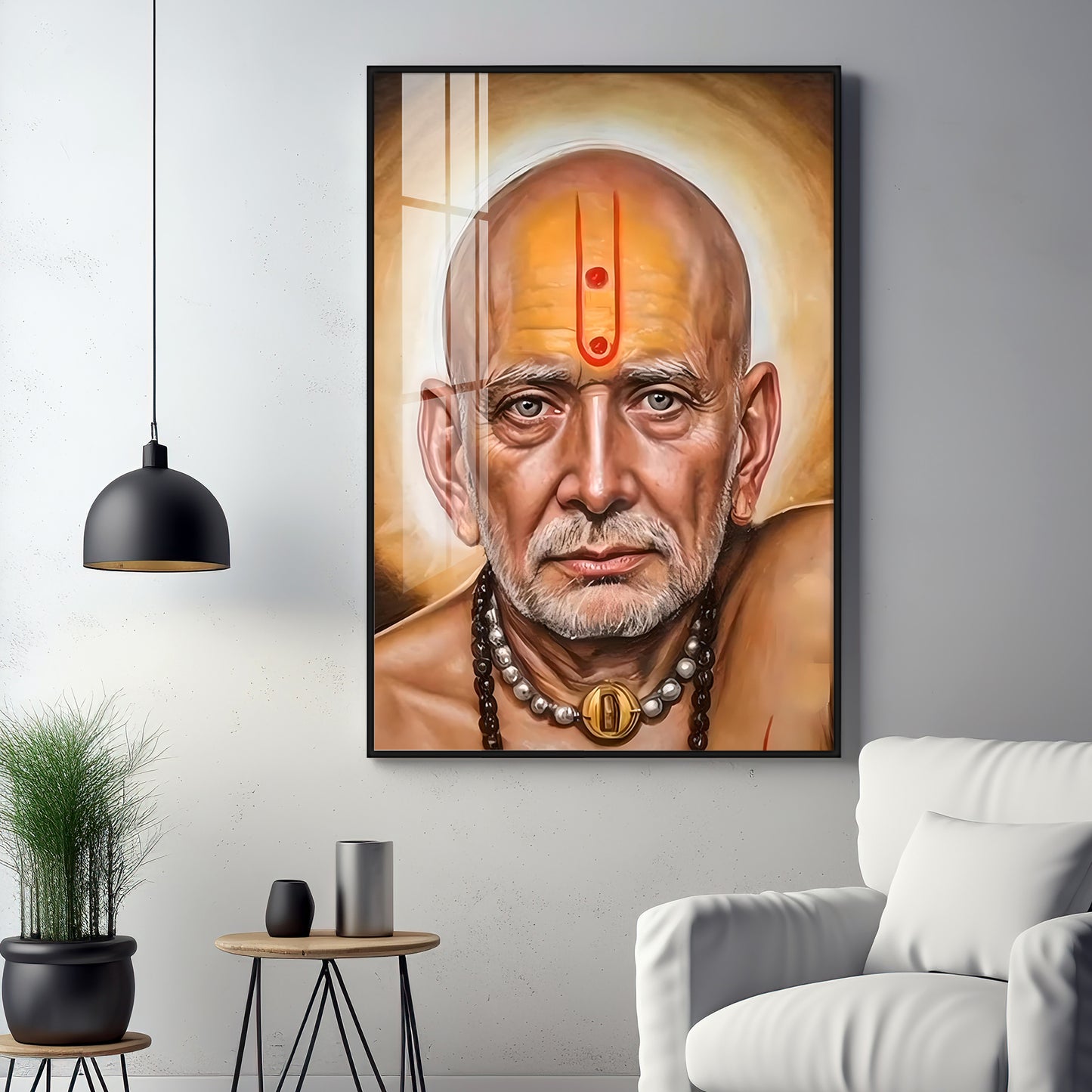 Serenity Shri Swami Samartha Premium Vertical Acrylic Wall Art