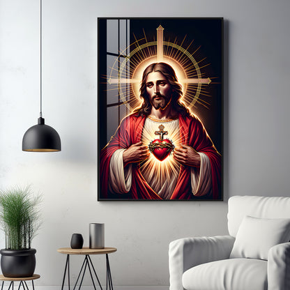 Canvas of Christ's Love Premium Acrylic Vertical Wall Art