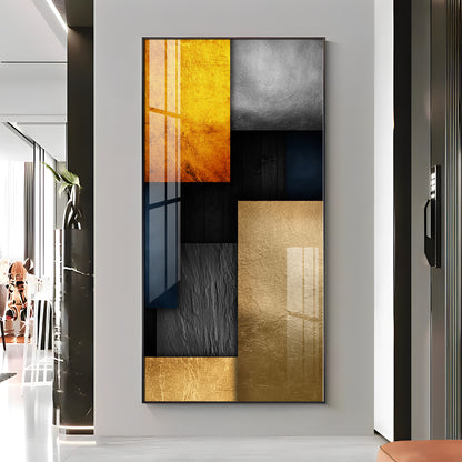 Modern Minimalist Geometric Premium Acrylic Vertical Wall Art