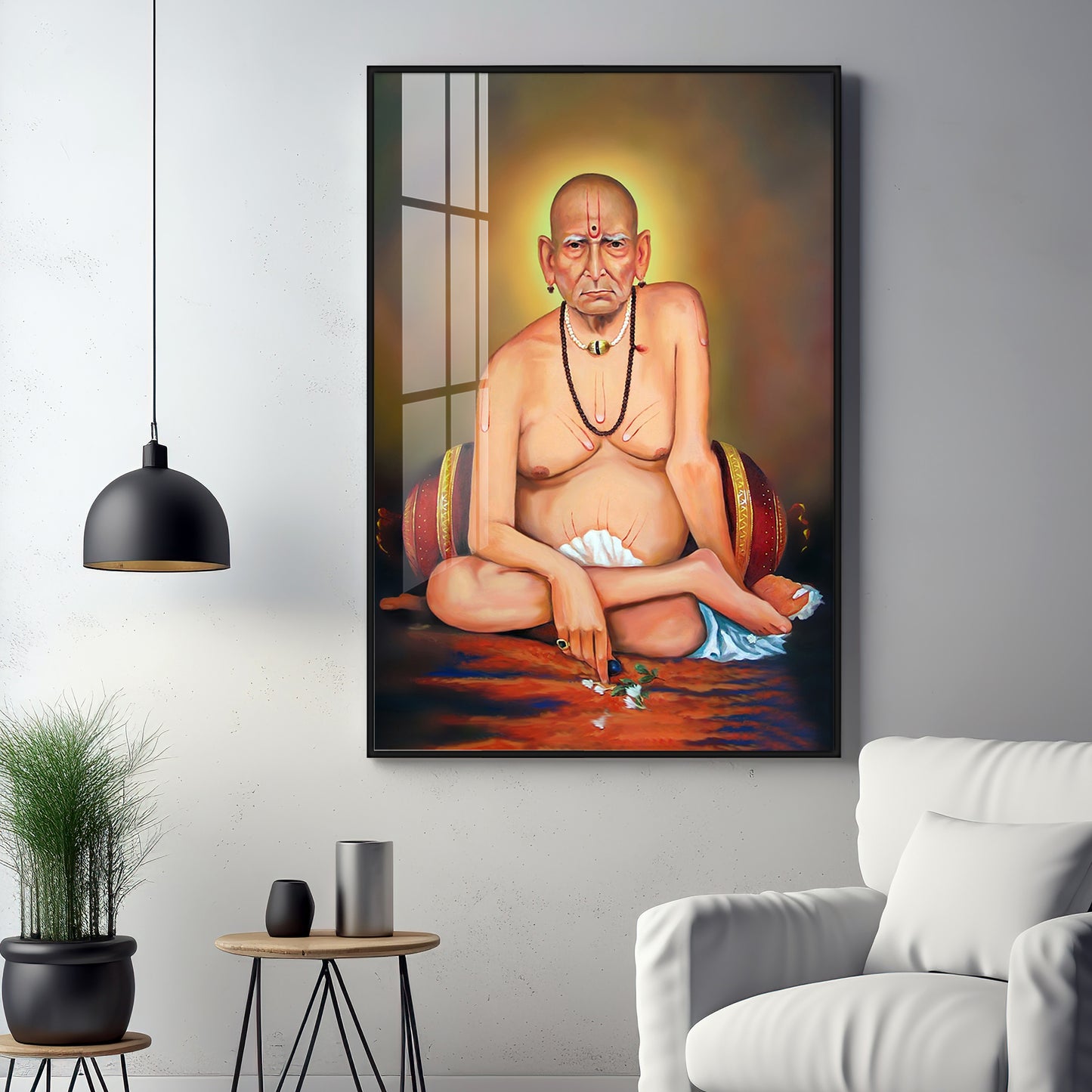 Shri Swami Samarth Baba Ji Premium Vertical Acrylic Wall Art