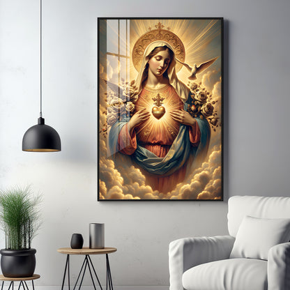 Angelic Harmony Premium Acrylic Vertical Wall Art