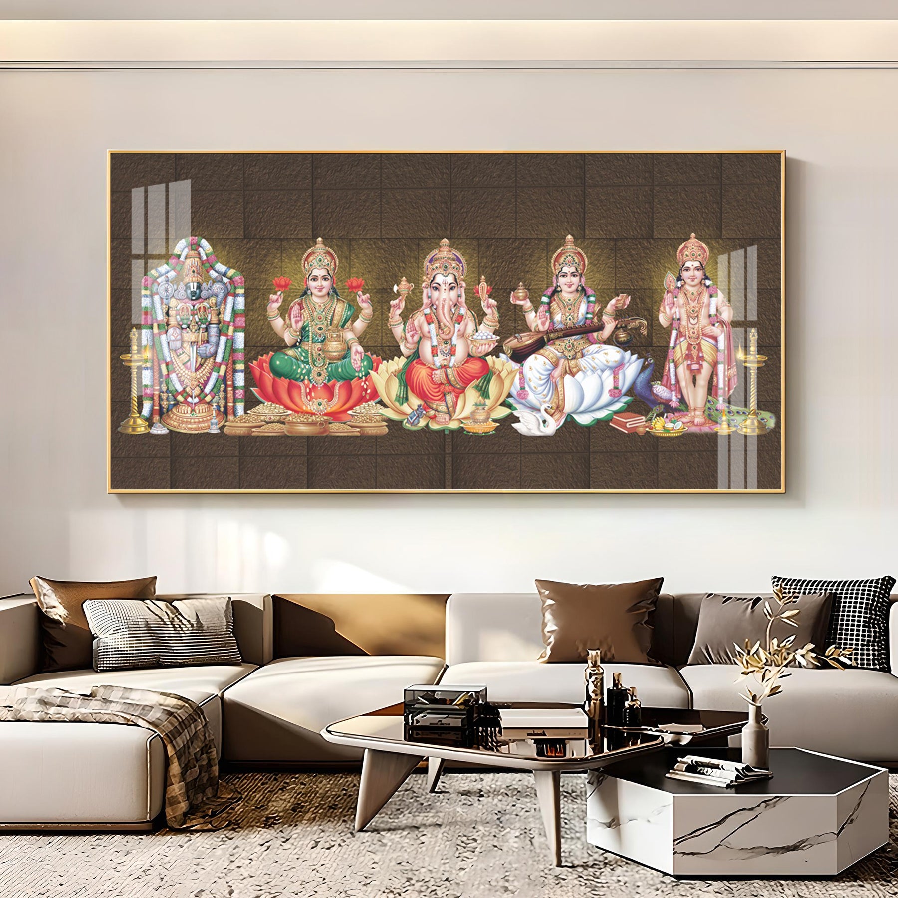 Divine Canvas Harmony Premium Acrylic Horizontal Wall Art