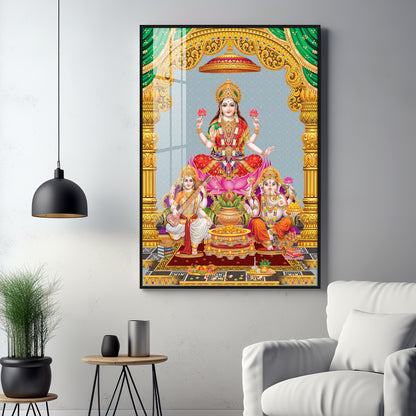 Sacred God And Goddess Premium Acrylic Vertical Wall Art