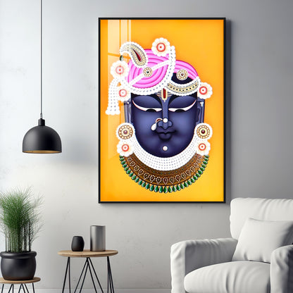 Lord Shreenathji Premium Vertical Acrylic Wall Art