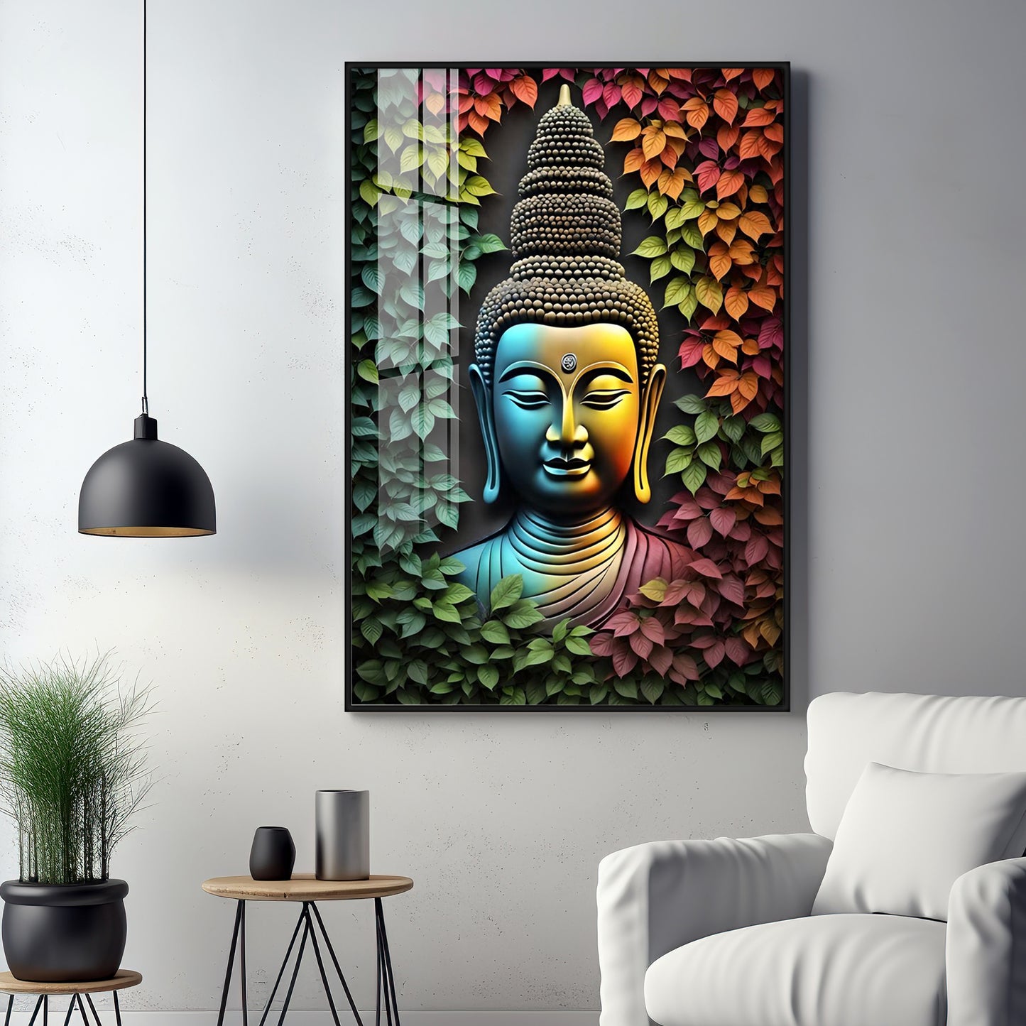 Beautiful Buddha Premium Acrylic Vertical Wall Art