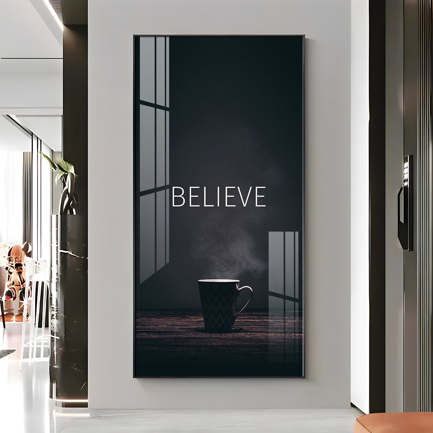 Believe Premium Acrylic Vertical Wall Art