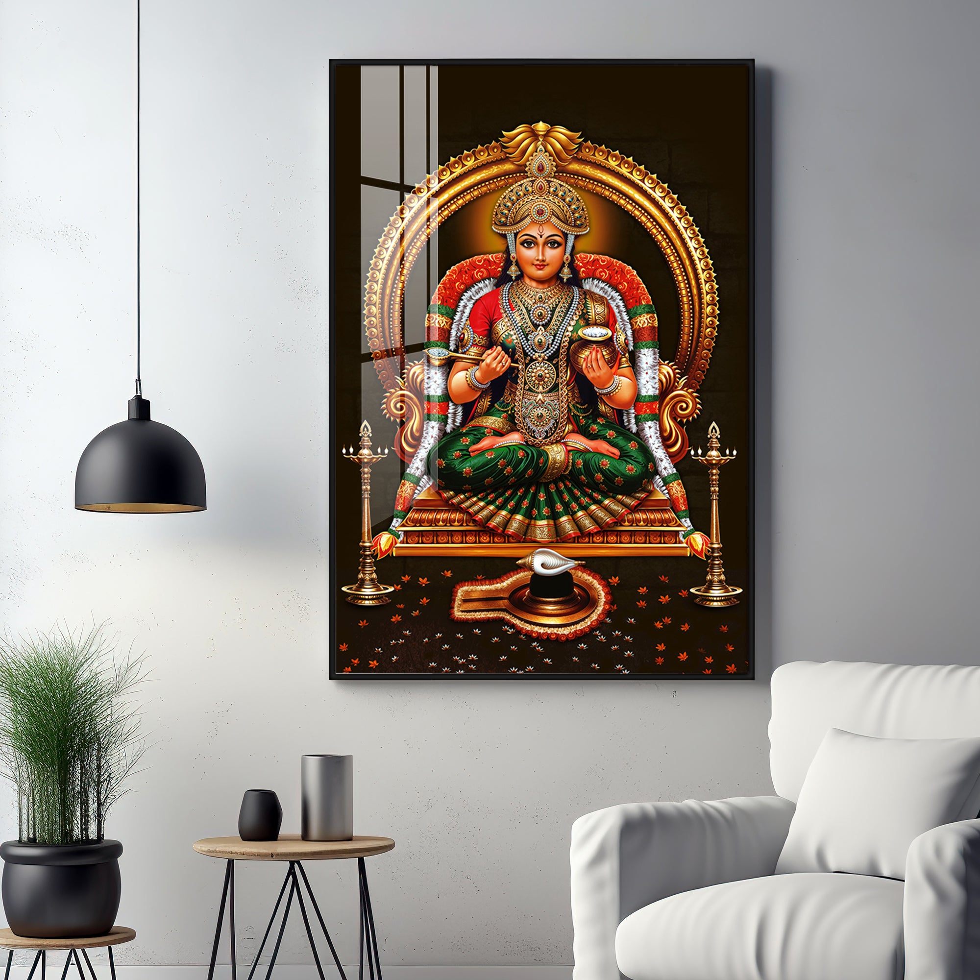 Annapurna Devi Premium Acrylic Vertical Wall Art