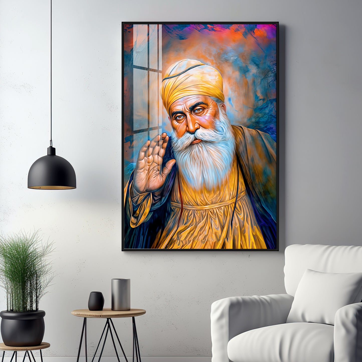 Divine Guru Ji Premium Vertical Acrylic Wall Art