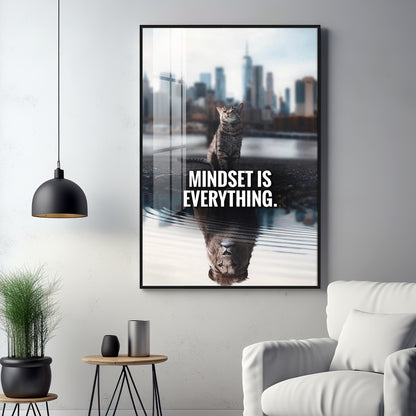 Mindset Is Everything Premium Acrylic Vertical Wall Art