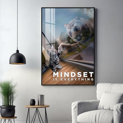 Mindset Is Everything Premium Acrylic Vertical Wall Art