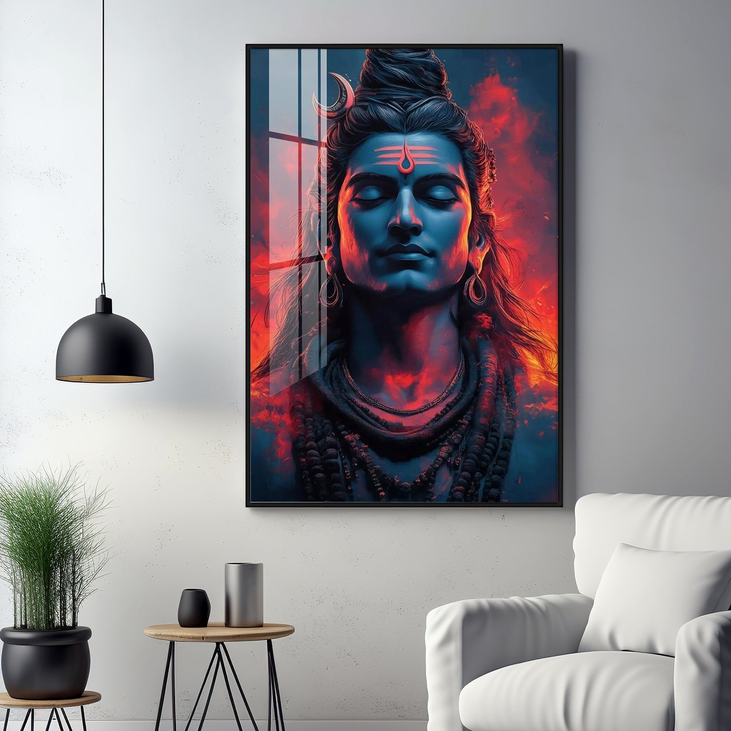 Eternal Essence Of Lord Shiva Premium Acrylic Wall Art