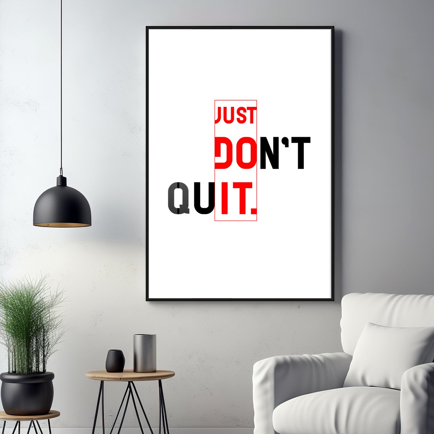 Just Do It Premium Acrylic Vertical Wall Art