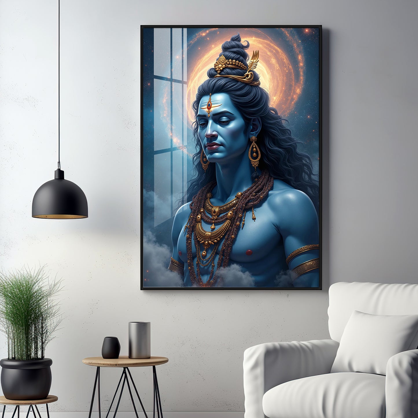 Sacred Vision Of Lord Shiva Premium Acrylic Wall Art