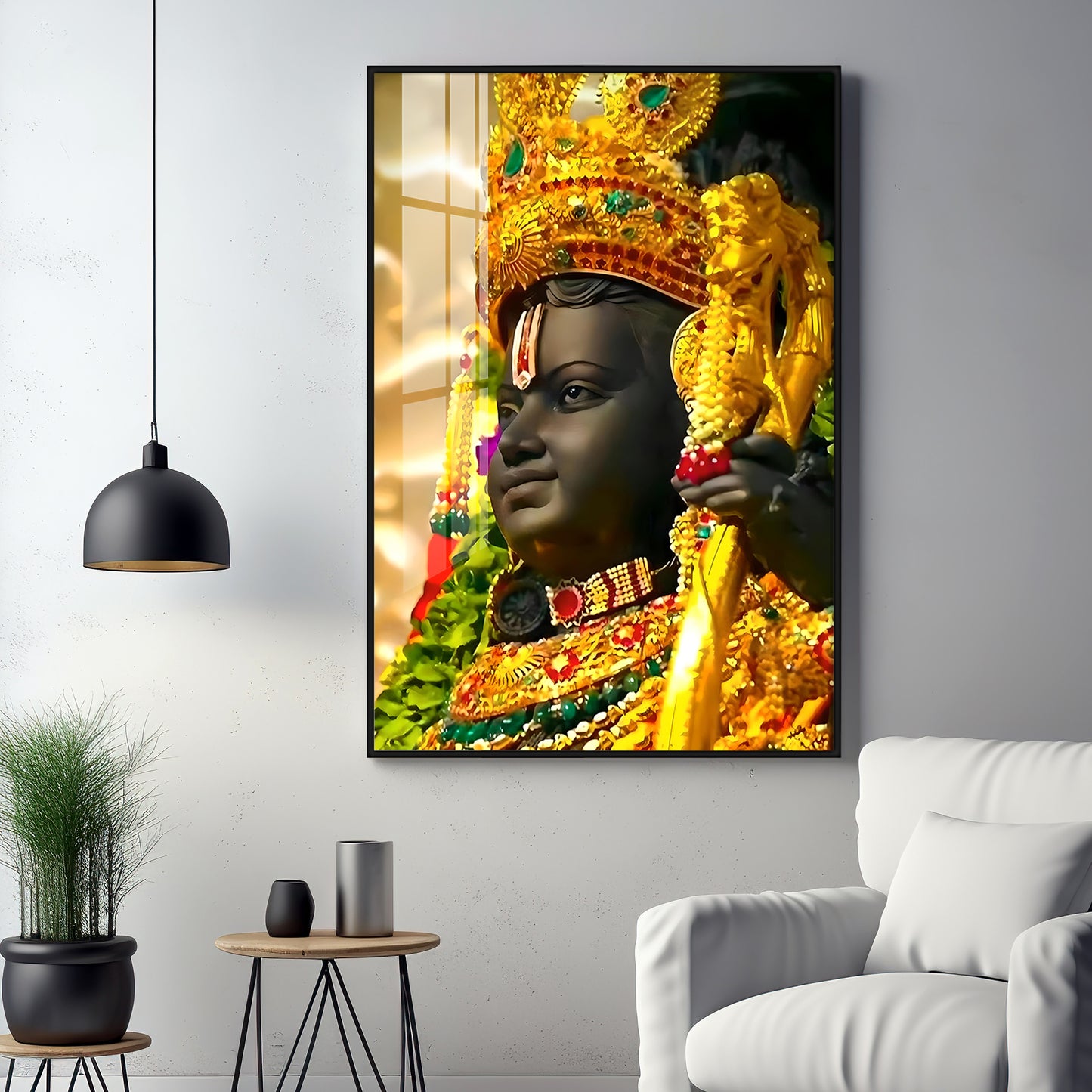 Ayodhya Darshan Premium Acrylic Vertical Wall Art