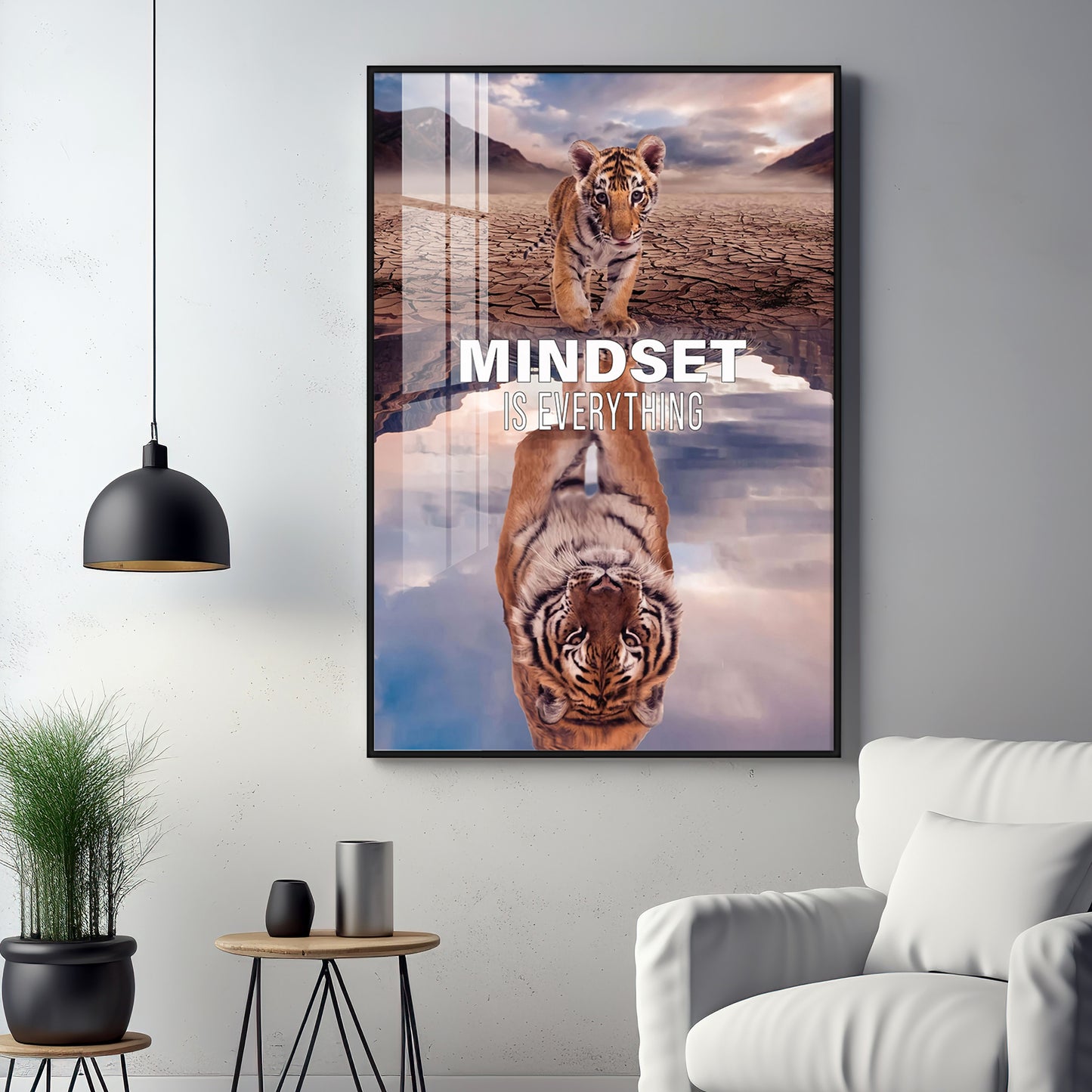 Mindset Is Everything Premium Acrylic Vertical Wall Art