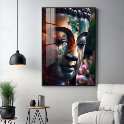 Buddha Premium Acrylic Vertical Wall Art