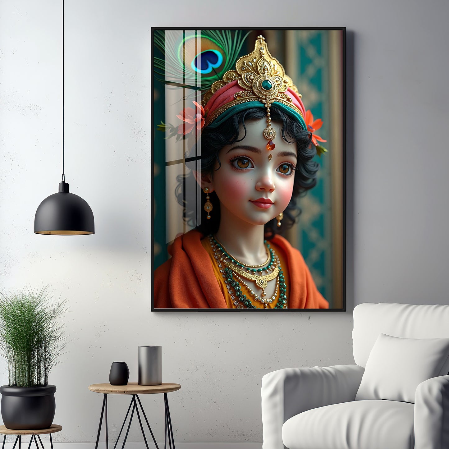 Krishna Reverberations Premium Acrylic Wall Art