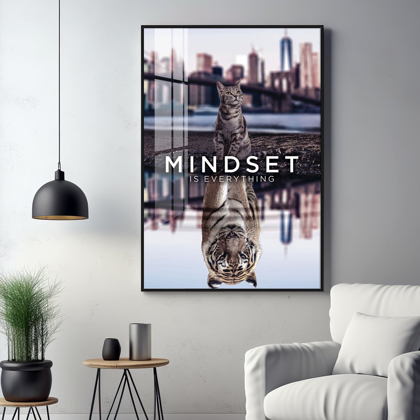 Mindset Is Everything Premium Acrylic Vertical Wall Art