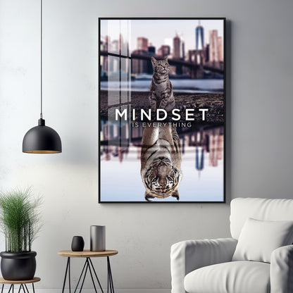 Mindset Is Everything Premium Acrylic Vertical Wall Art