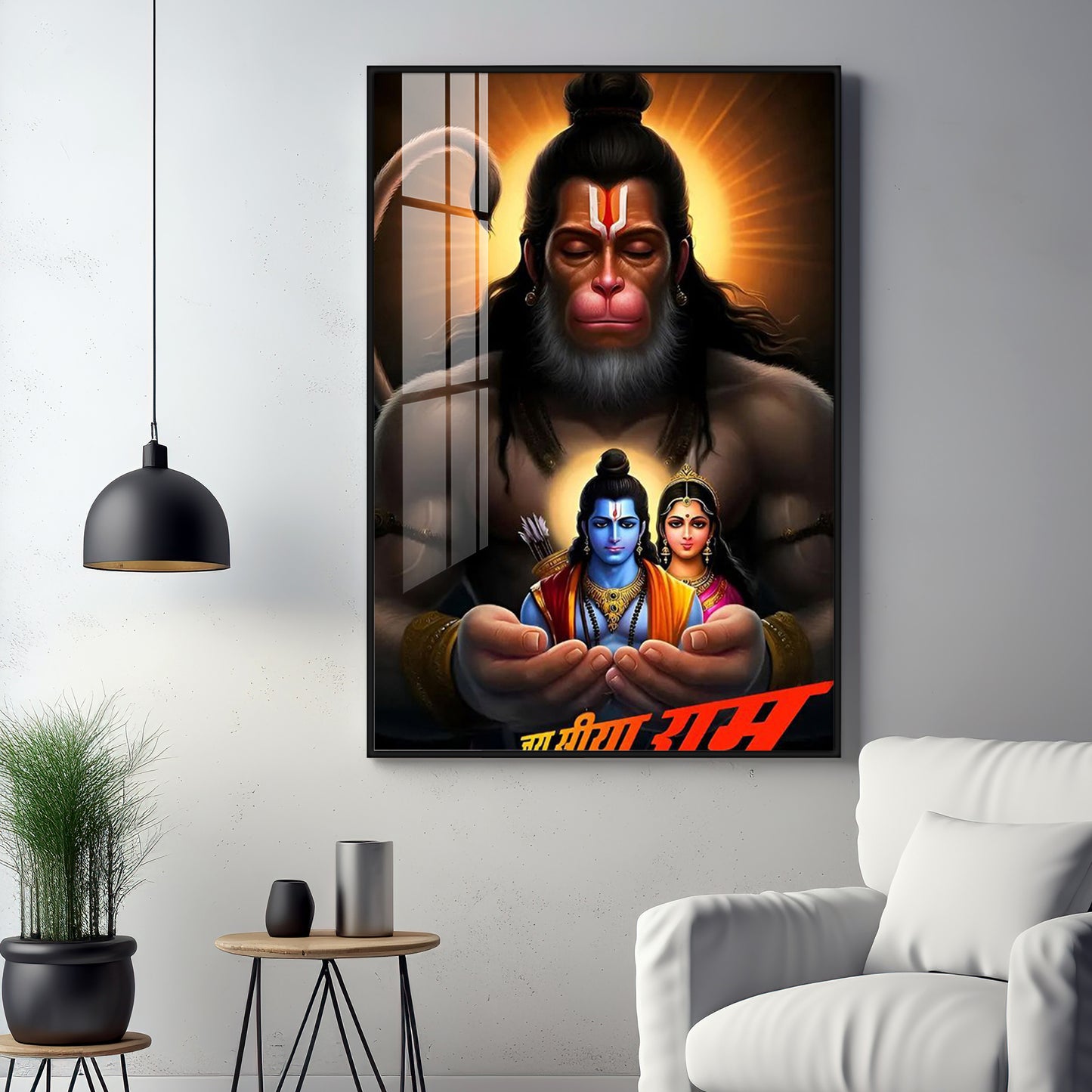 The Mighty Hanuman Premium Acrylic Wall Art