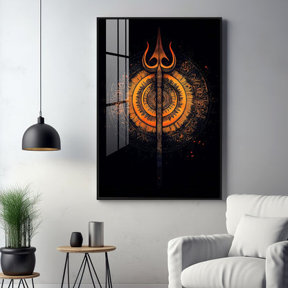 The Radiance of Shiva Premium Vertical Acrylic Wall Art