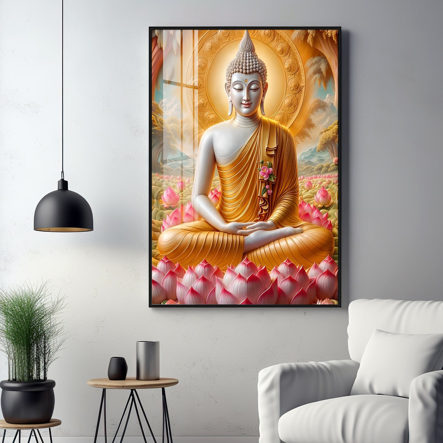 Tamatina Buddha Premium Acrylic Vertical Wall Art