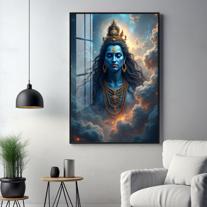 Celestial Shiva Sakti Premium Acrylic Wall Art