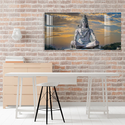 Meditating Shiva Acrylic Wall Art